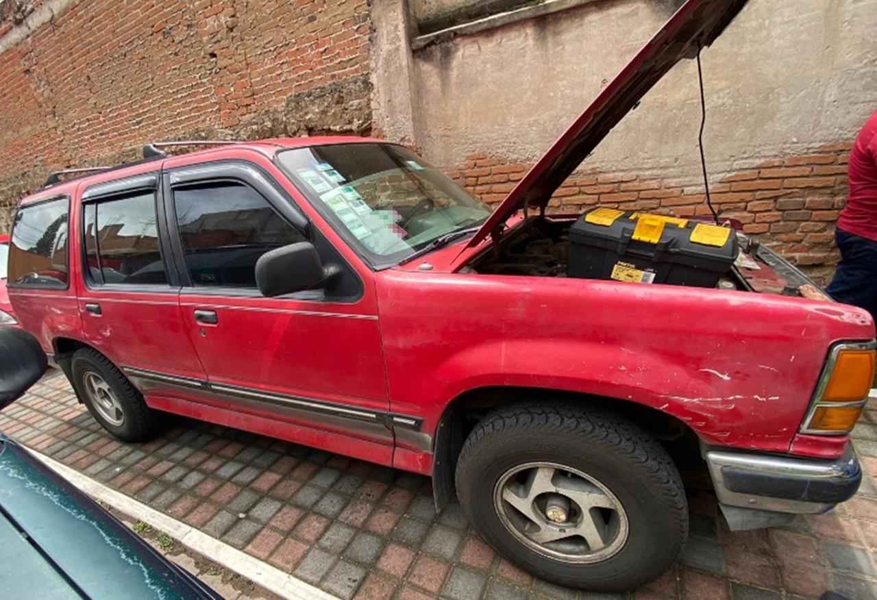 A disposición de PGJE camioneta que contaba con reporte de robo